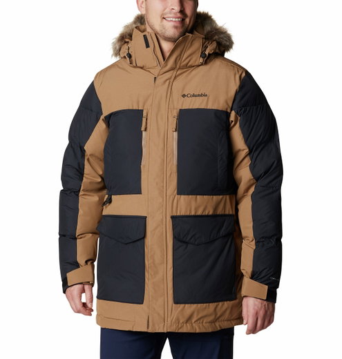 Columbia Winter-Parka Marquam Peak Fusion (Omni-Heat Infinity) braun/schwarz Herren